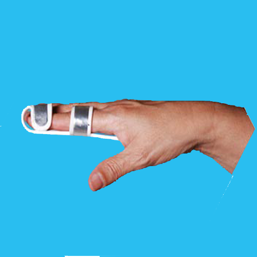 Finger splint with compressed foam